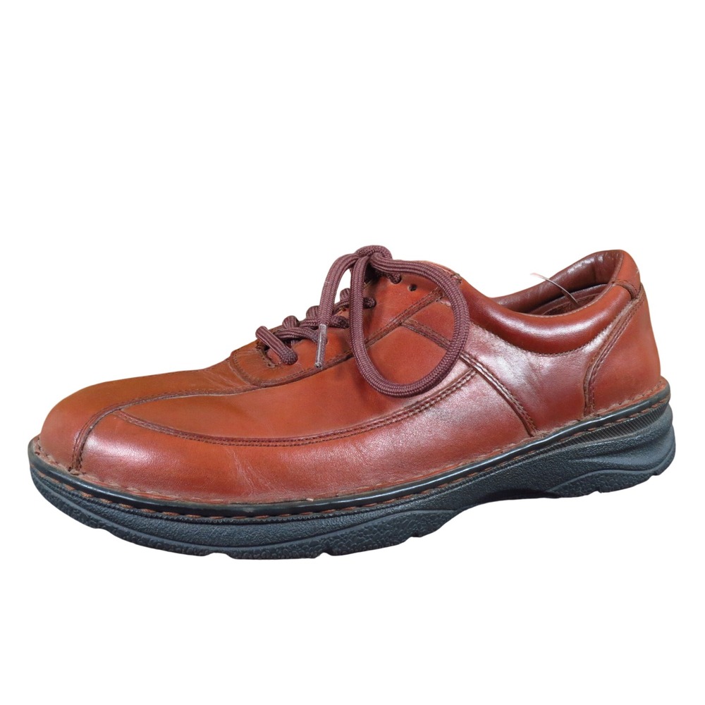 Drew Arlington Oxford Men's Size 8 Wide Antique Brown Leather Comfort Orthopedic
